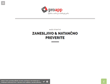 Tablet Screenshot of proapp.si